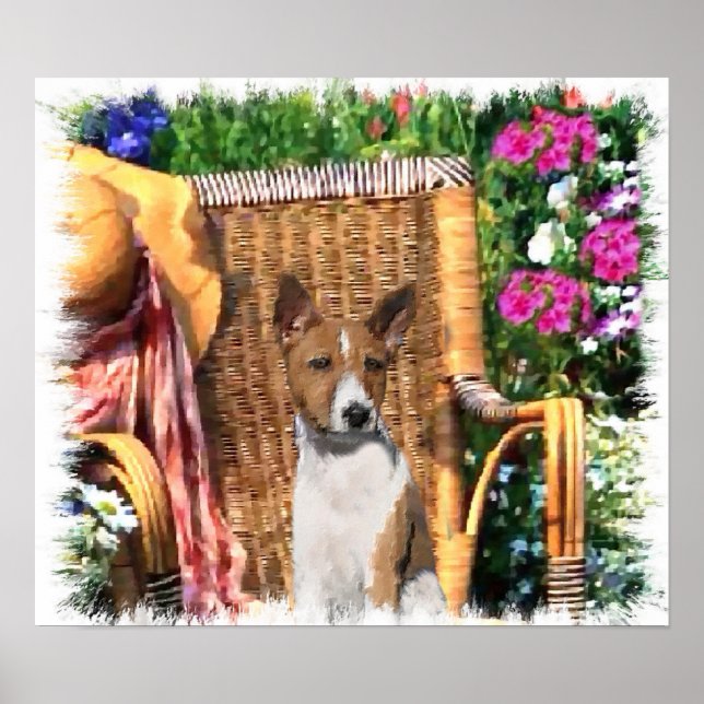 Basenji Liebhaber Kunst drucken Poster (Vorne)