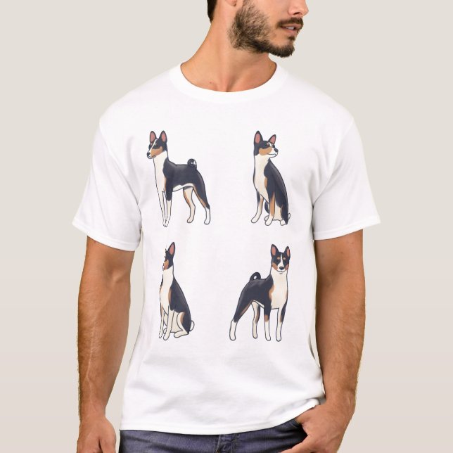 Basenji Magic T-Shirt (Vorderseite)