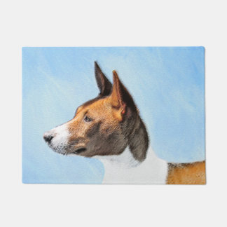 Basenji Malerei - Niedliche Originalkunst Fußmatte