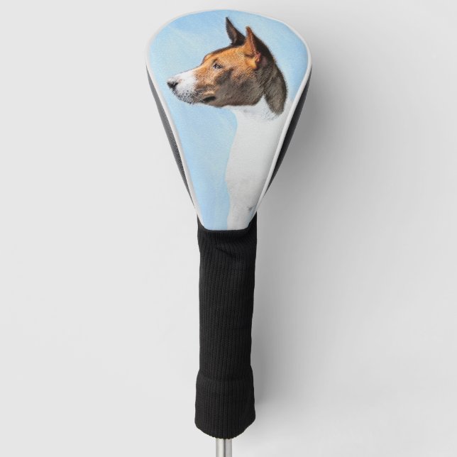 Basenji-Malerei - Niedliche Originalkunst Golf Headcover (Vorderseite)
