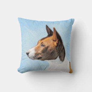 Basenji Malerei - Niedliche Originalkunst Kissen