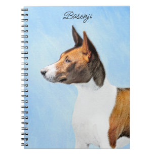 Basenji Malerei - Niedliche Originalkunst Notizblock