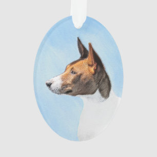 Basenji Malerei - Niedliche Originalkunst Ornament