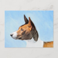 Basenji Malerei - Niedliche Originalkunst