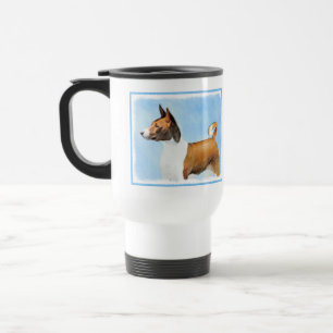 Basenji Malerei - Niedliche Originalkunst Reisebecher