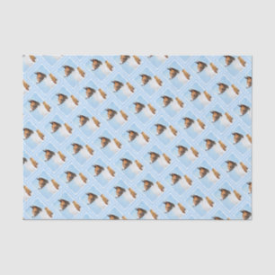 Basenji Malerei - Niedliche Originalkunst Seidenpapier