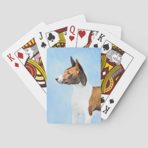 Basenji Malerei - Niedliche Originalkunst Spielkarten