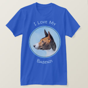 Basenji Malerei - Niedliche Originalkunst T-Shirt