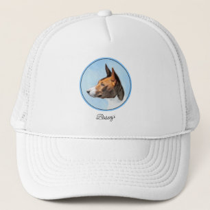 Basenji Malerei - Niedliche Originalkunst Truckerkappe