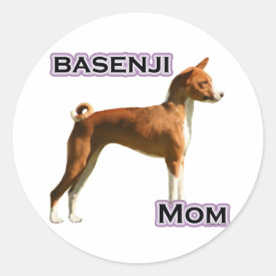 Basenji Mama 4 - Aufkleber
