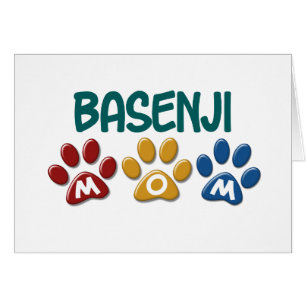 BASENJI MAMA Tatzen-Druck