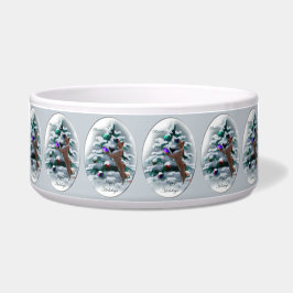 Basenji Merry Christmas Napf