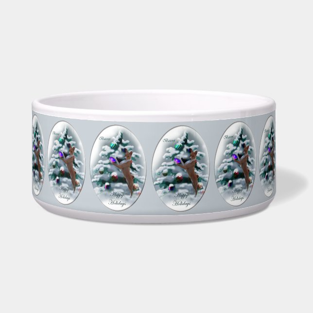 Basenji Merry Christmas Napf (Vorderseite)