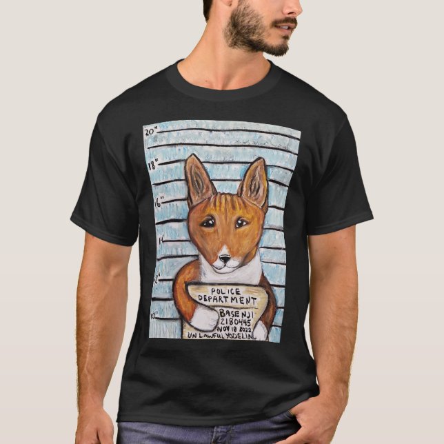 Basenji Mugshot T - Shirt (Vorderseite)