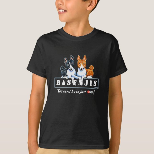 Basenji nur eins T-Shirt (Vorderseite)
