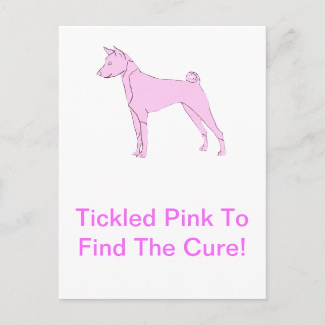 Basenji Postkarte (Vorderseite)