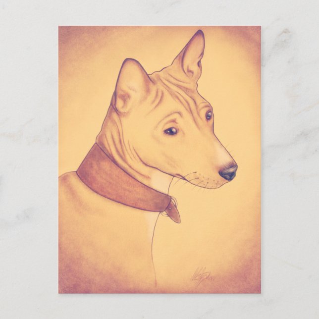 Basenji Postkarte (Vorderseite)