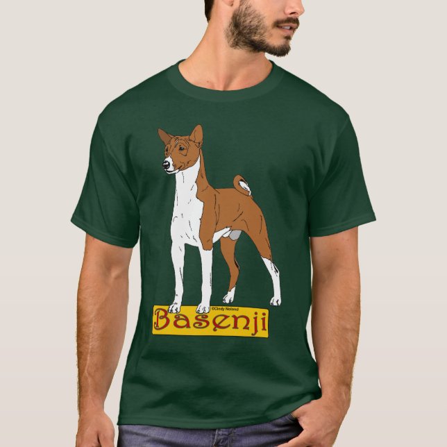 Basenji- Rot T-Shirt (Vorderseite)