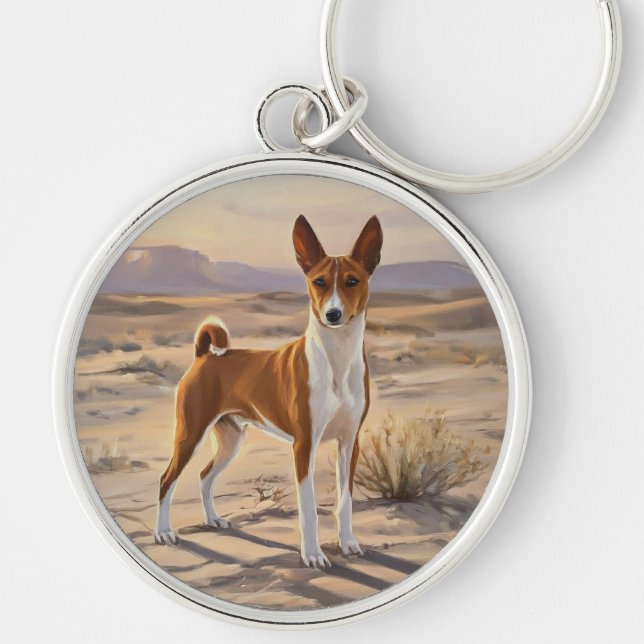 Basenji Schlüsselanhänger (Vorne)