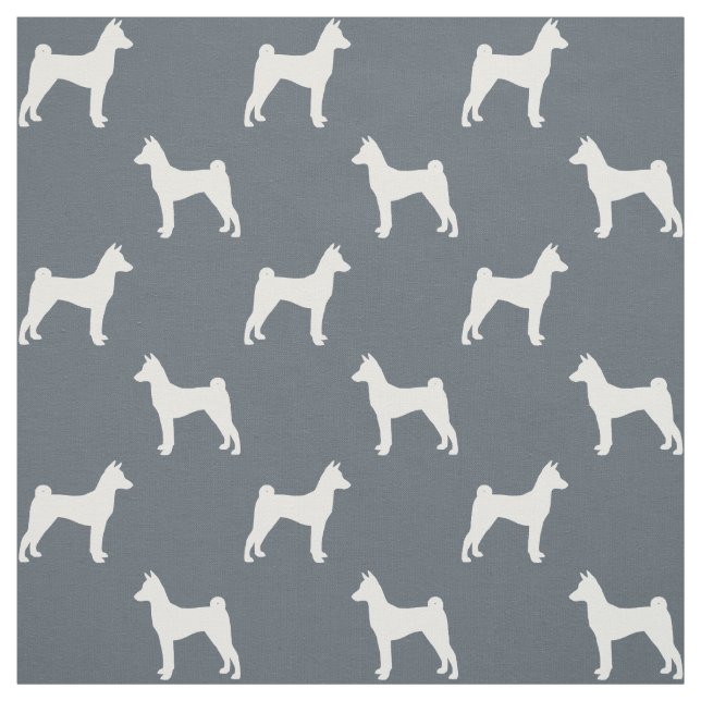 Basenji Silhouette-Muster Stoff (Muster)