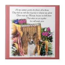 Basenji Summer Garden Art
