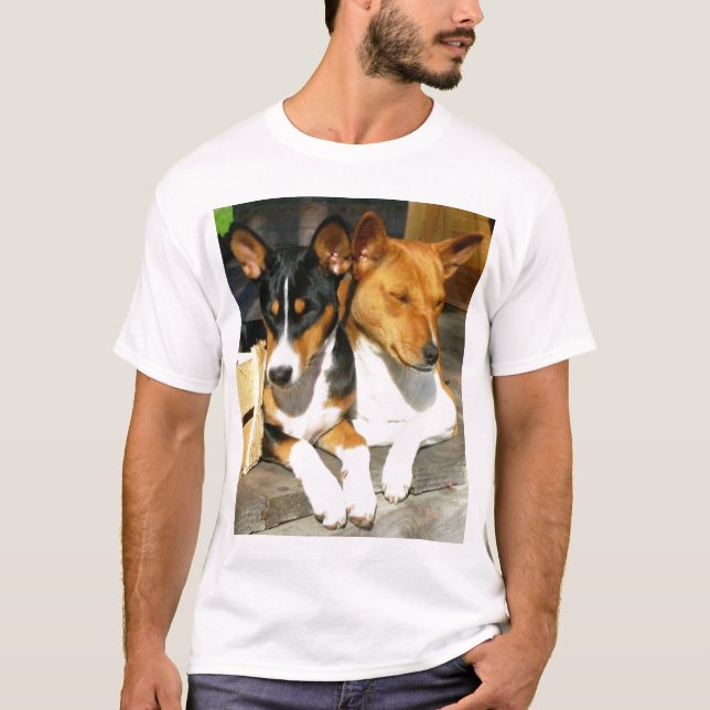 Basenji Tucson und Basja T-Shirt (Vorderseite)