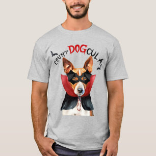 Basenji Vampire Dog Funny Halloween T-Shirt