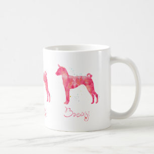 Basenji Watercolor Kaffeetasse