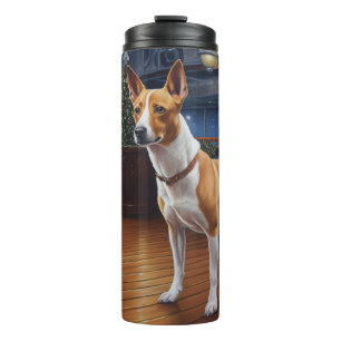 Basenji Weihnachtsreise: Pawsome Holiday Delight Thermosbecher