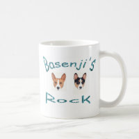 basenjis Felsen-Kaffee-Tasse
