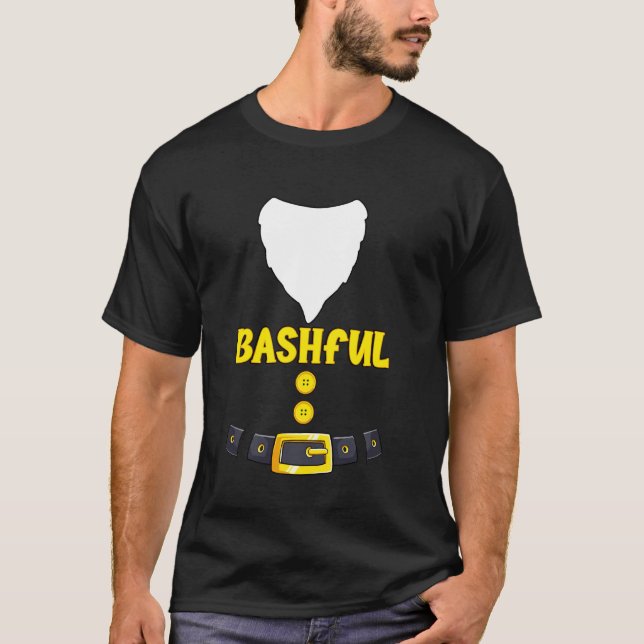 Bashful Halloween Shorty Costume Bashful Zwarf Mat T-Shirt (Vorderseite)