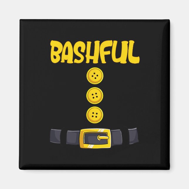 Bashful Halloween-ZwergKostümfarbenanpassung Magnet (Vorne)