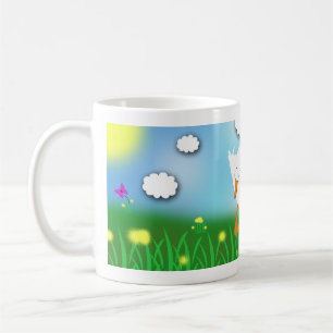 Bashful Pekin Enten-wunderliche Cartoon-Tasse Tasse