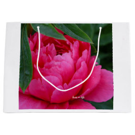 Bashful Pink Peony Große Geschenktüte