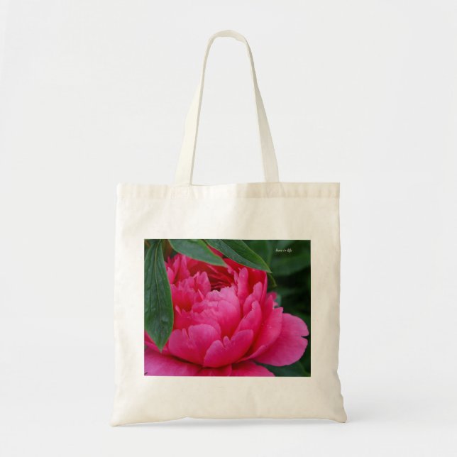Bashful Pink Peony Tragetasche (Vorne)