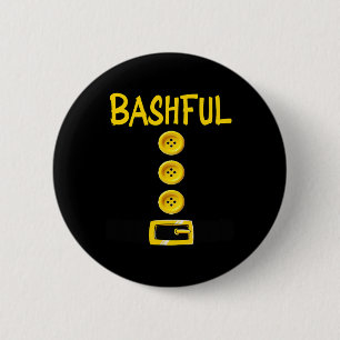 Bashful Zwerf Halloween Kostümfarbe Matching Bas Button