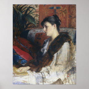 Bashkirtseff - Die Schwägerin des Künstlers 1881 Poster