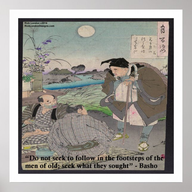 Basho & Famous Quote Poster (Vorne)