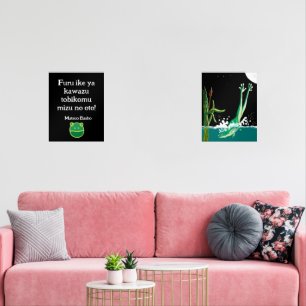 Basho's Frog Haiku Bilderwand Sets