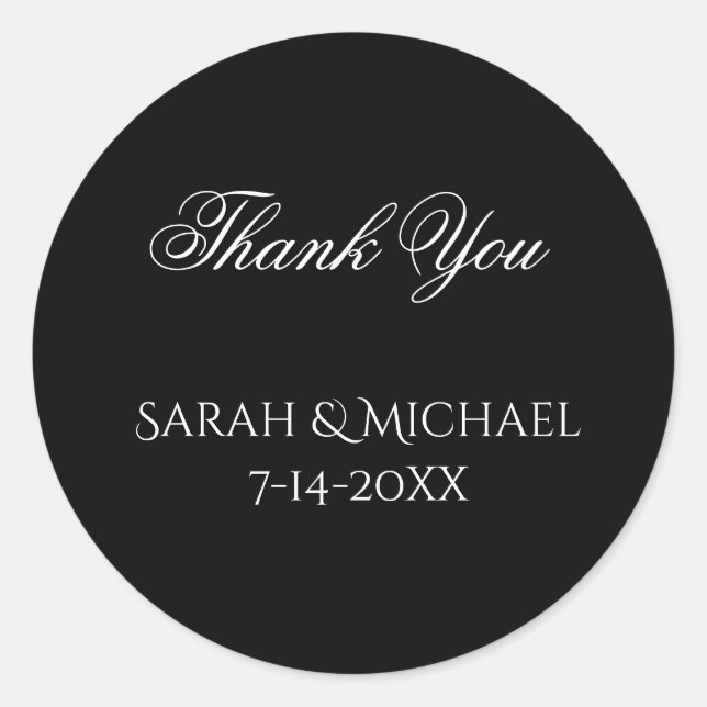 Basic and Elegant Wedding Stickers (Vorderseite)