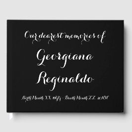 Basic and Simple Condolences Guestbook Gästebuch