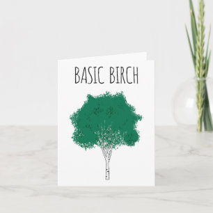Basic Birch Funny Environmentalist Wanderwald Karte