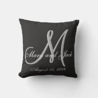 Basic Black Fabulous Wedding Monogram Grosser Wert