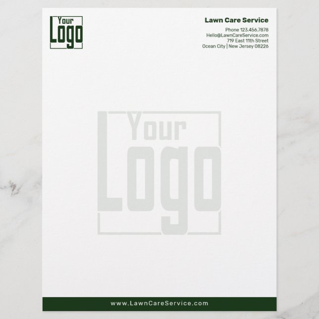 Basic Business Logo Watermark  Briefbogen (Vorderseite)