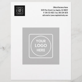 Basic Business Watermark Logo Design letterhead Briefbogen