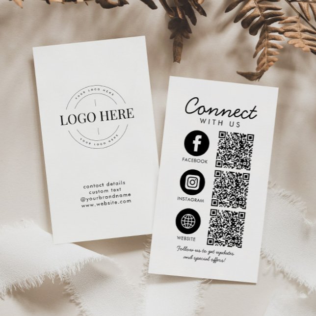 Basic Connect mit QR Code Website Social Media Visitenkarte (Von Creator hochgeladen)