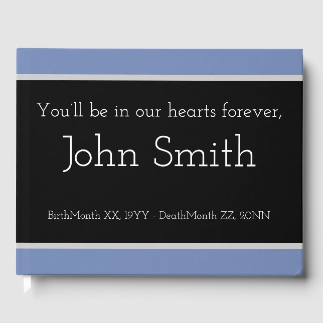 Basic, Customized Erinnerungen Guestbook Gästebuch (Vorderseite)