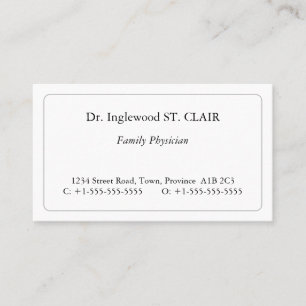 Basic-, Dapper- und respektable Business Card Visitenkarte