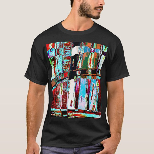 Basic Dark T-Shirt – Collapse Reflection Abstract  (Vorderseite)
