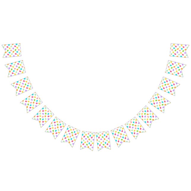 Basic Eggs White Wimpelkette (Alle)